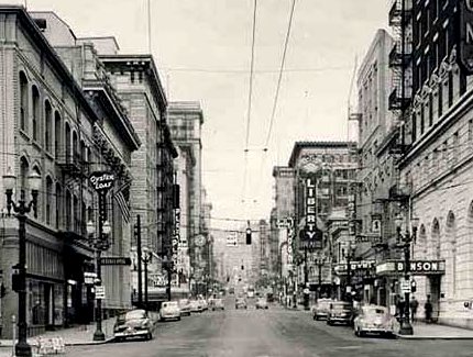 Below is a 1950's street scene image